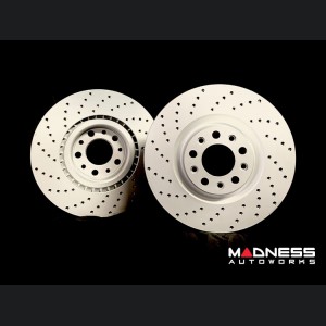 Alfa Romeo Giulia Performance Brake Rotors - 2.0L - Drilled - Rear